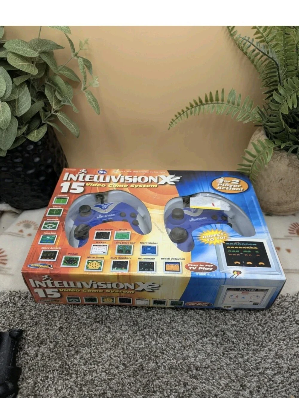 Intellivision Preloaded 15 Game Dual Control Plug And Play Game Console